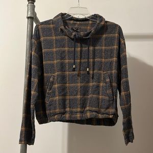 Forever21 Plaid Cowl Neck Sweater in L